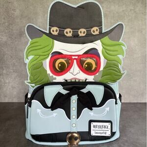 Loungefly Tim burton Beetlejuice Western outfit cowboy backpack halloween goth